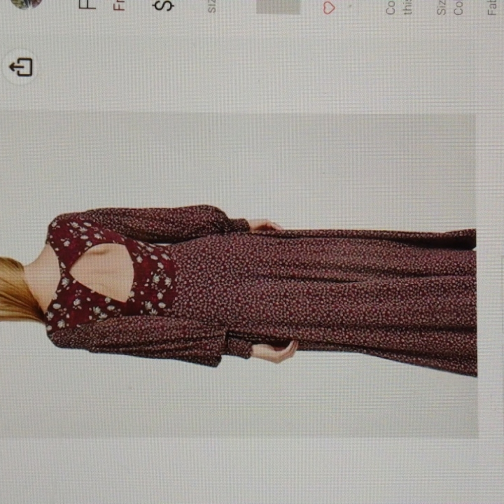 Free People Love Story Maxi Dress boho large - Picture 6 of 8